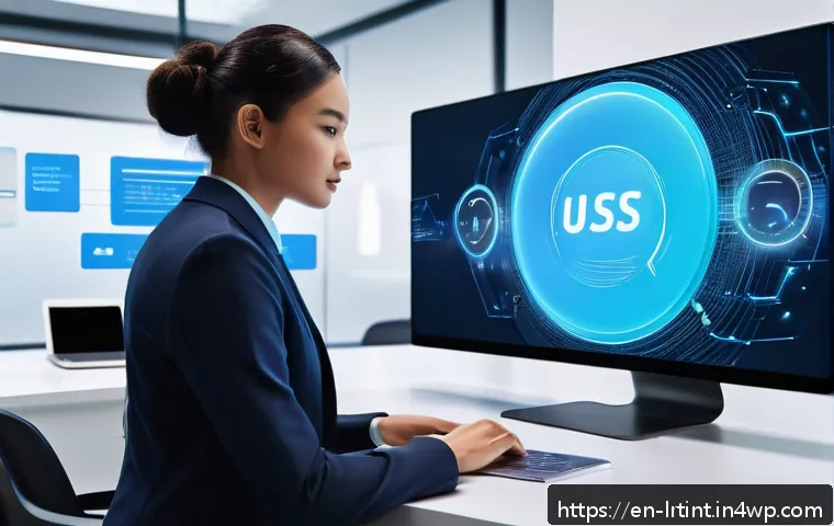 대화형 AI와 머신러닝의 통합 방법 - A futuristic customer support center featuring a sleek AI-driven assistant hologram interacting seam...